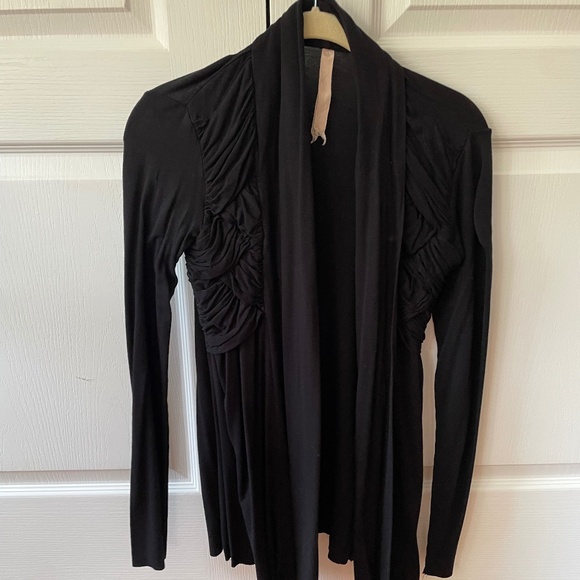Anthropologie Bailey 44 Women's S Black Open Front Cardigan - Picture 1 of 4
